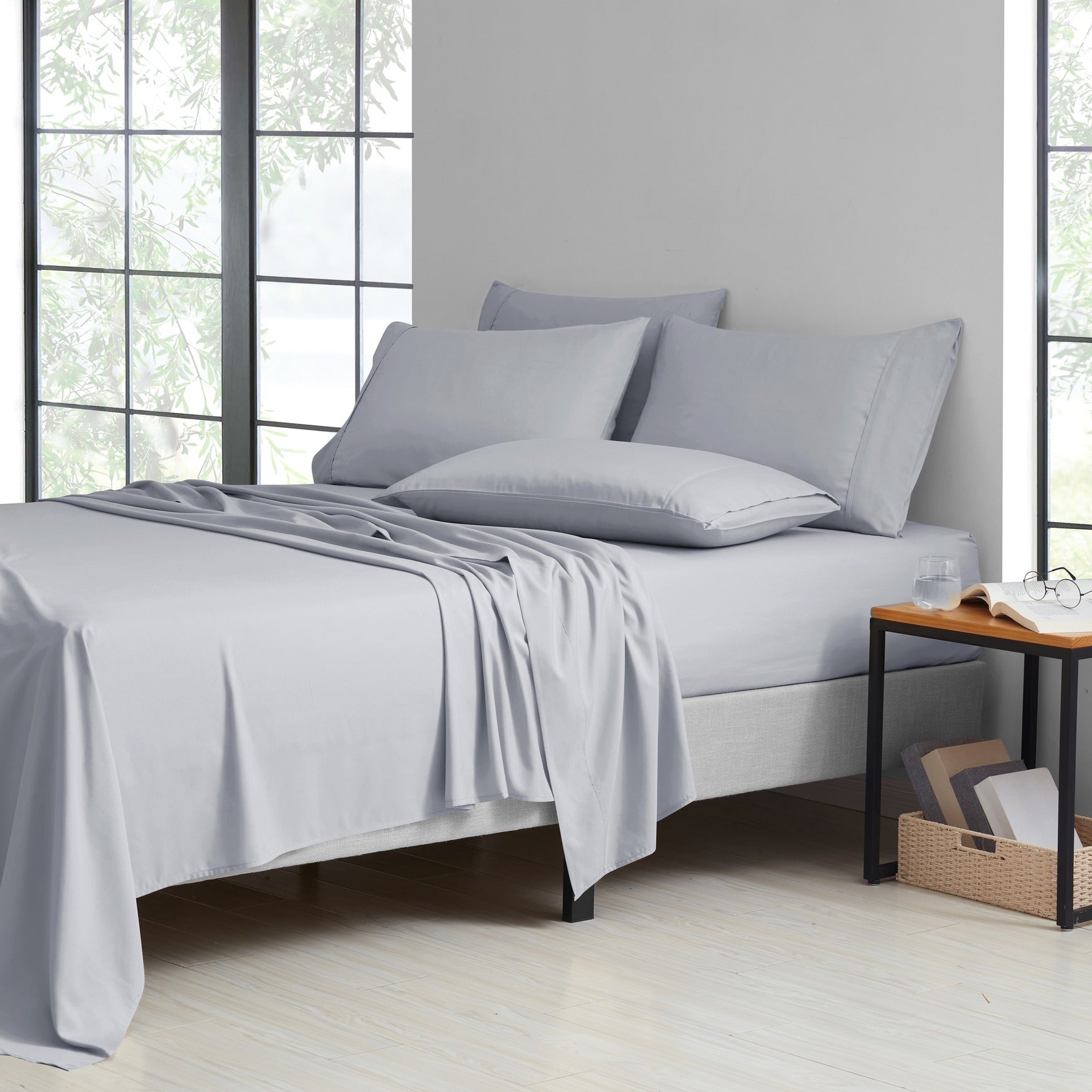 Luxurious Cooling Bamboo Viscose Sheet Set – Breathable, Hypoallergenic, and Moisture-Wicking 4