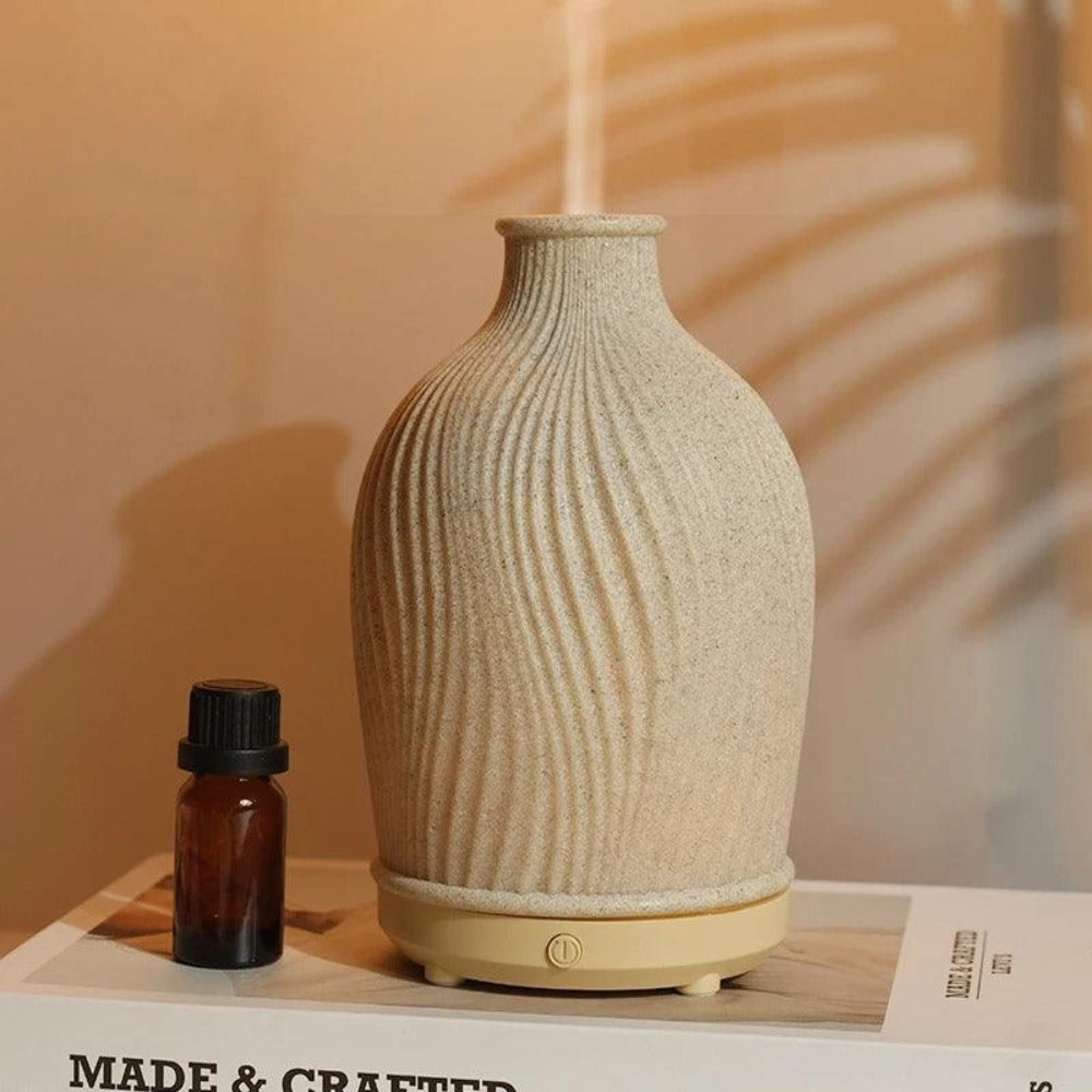Modern Boho-Style Polyresin Aroma Diffuser – Ultrasonic Humidifier for Home and Office 5
