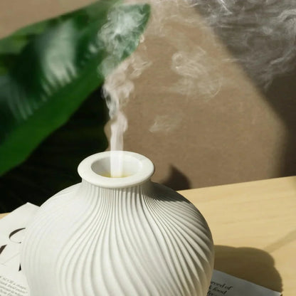 Modern Boho-Style Polyresin Aroma Diffuser – Ultrasonic Humidifier for Home and Office 2
