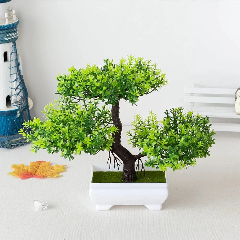 ZenLeaf - Realistischer künstlicher Bonsai-Baum im dekorativen Topf