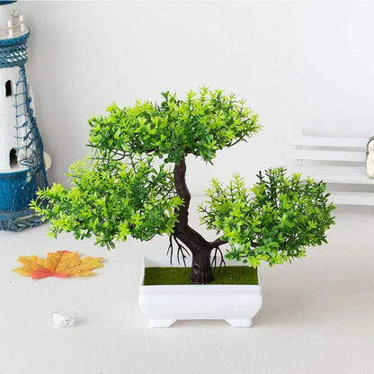 ZenLeaf - Realistischer künstlicher Bonsai-Baum im dekorativen Topf
