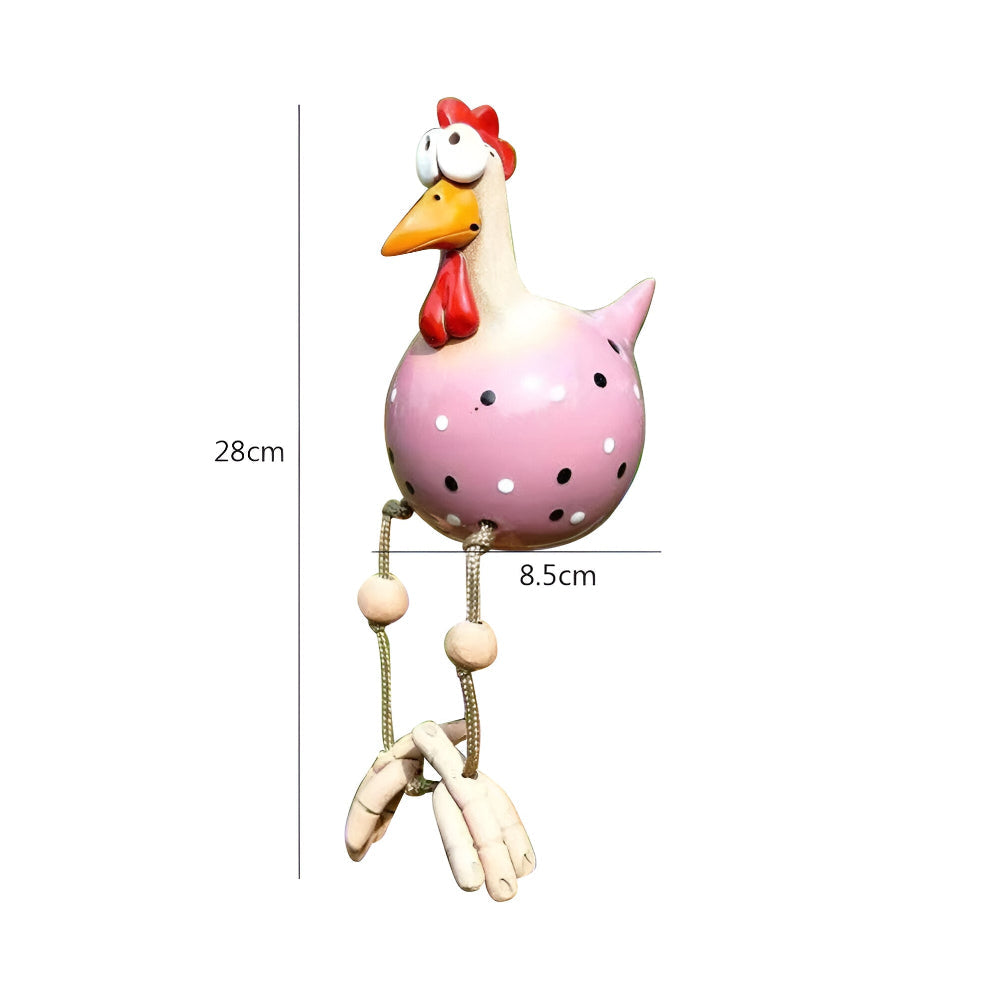 Whimsical Large-Eyed Chicken Statue – Fun Garden Ornament for Outdoor Decor 13