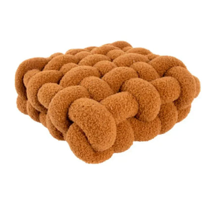 Nordic Knot Design Plush Pillow – Soft Cotton-Filled Cushion for Home Decor 5