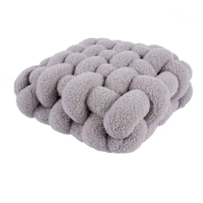 Nordic Knot Design Plush Pillow – Soft Cotton-Filled Cushion for Home Decor 6