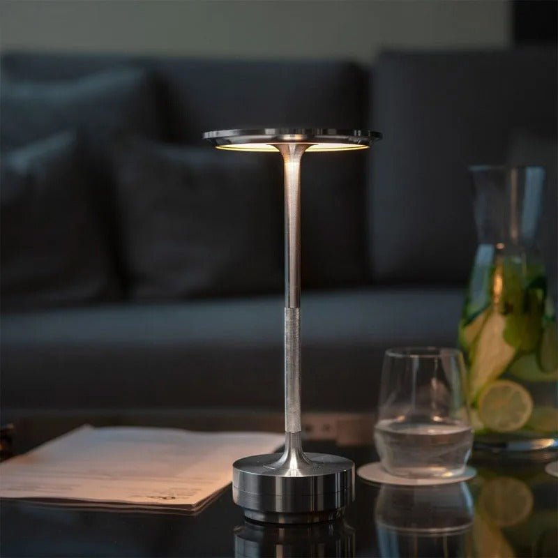Wireless Touch Table Lamp with 3 Adjustable Light Modes – Modern Aluminum Design 10