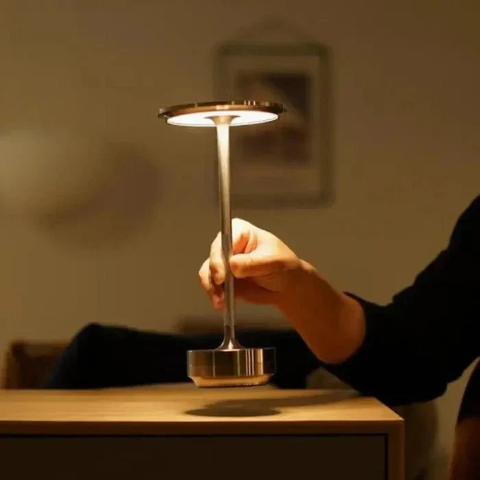 Wireless Touch Table Lamp with 3 Adjustable Light Modes – Modern Aluminum Design 6