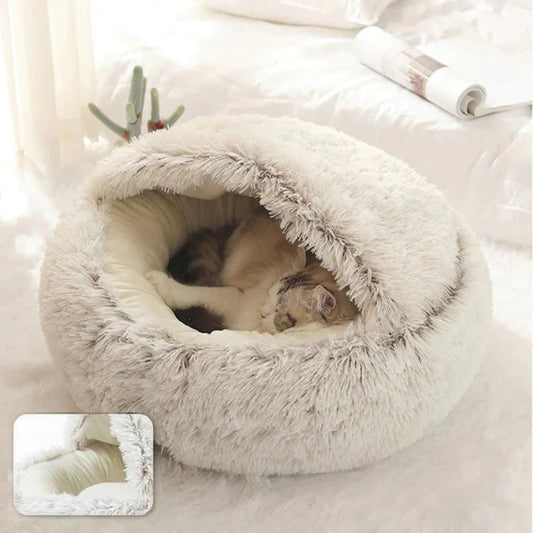 Cozy Nest Bed for Cats and Small Dogs – Orthopedic Plush Pet Bed with Non-Slip Base 1