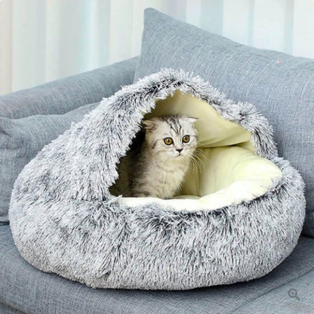 Cozy Nest Bed for Cats and Small Dogs – Orthopedic Plush Pet Bed with Non-Slip Base 6