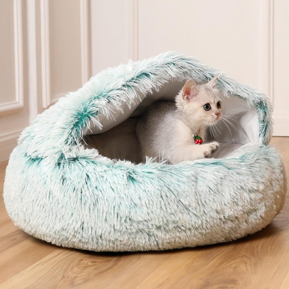 Cozy Nest Bed for Cats and Small Dogs – Orthopedic Plush Pet Bed with Non-Slip Base 8
