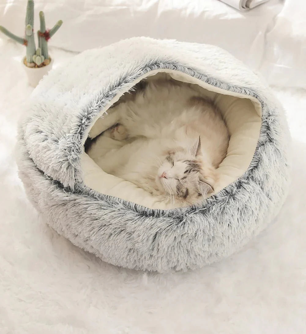 Cozy Nest Bed for Cats and Small Dogs – Orthopedic Plush Pet Bed with Non-Slip Base 10