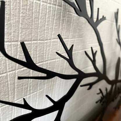 Metal Wall Art with Birds on Branches – Minimalist Black Decor for Living Room and Bedroom 8