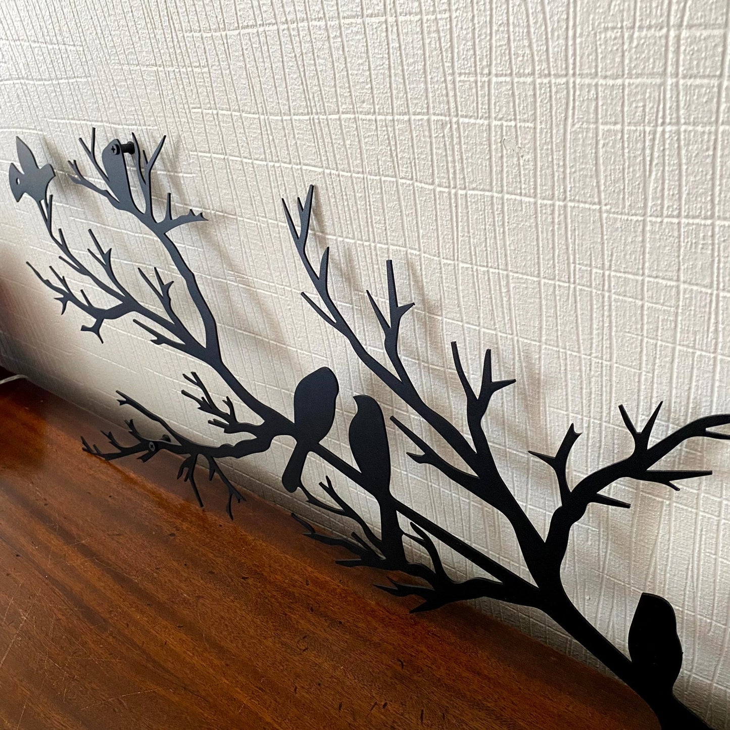 Metal Wall Art with Birds on Branches – Minimalist Black Decor for Living Room and Bedroom 4