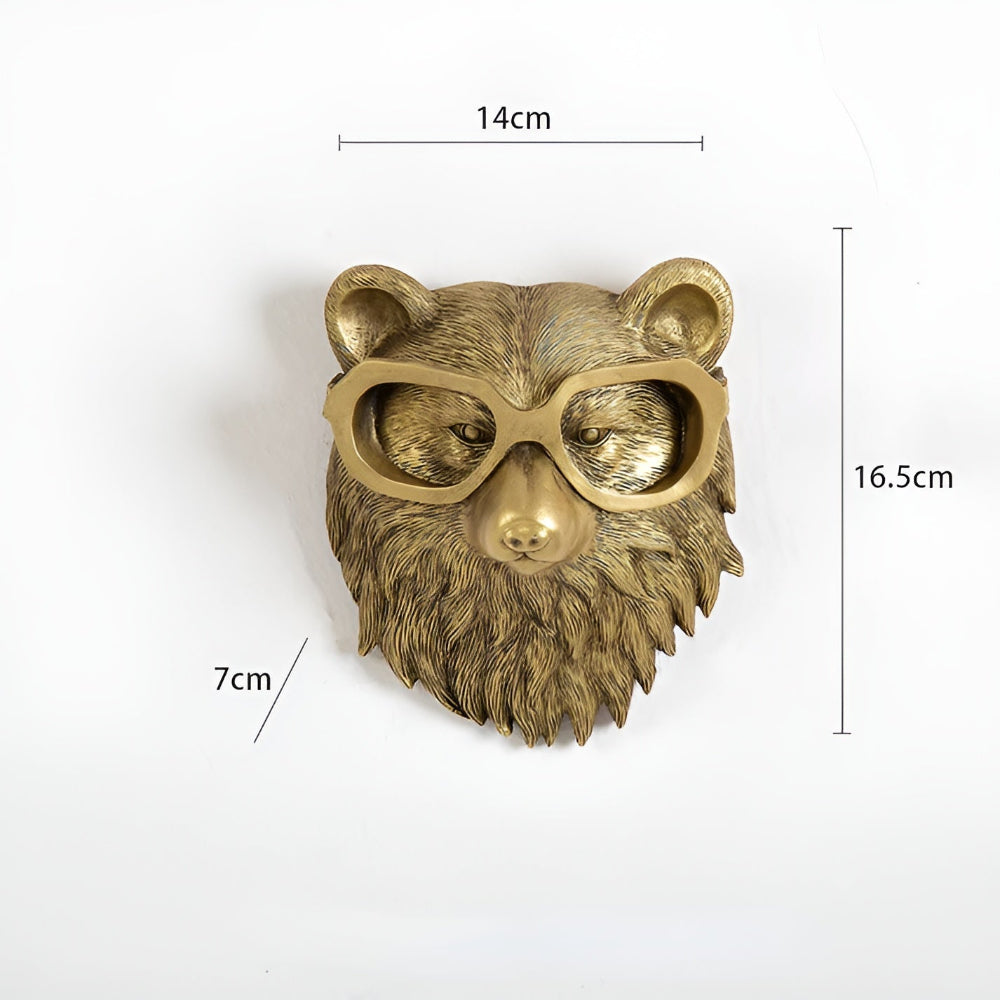 Wall-Mounted Animal Sculptures – Handcrafted Decorative Hooks for Home Accents 9