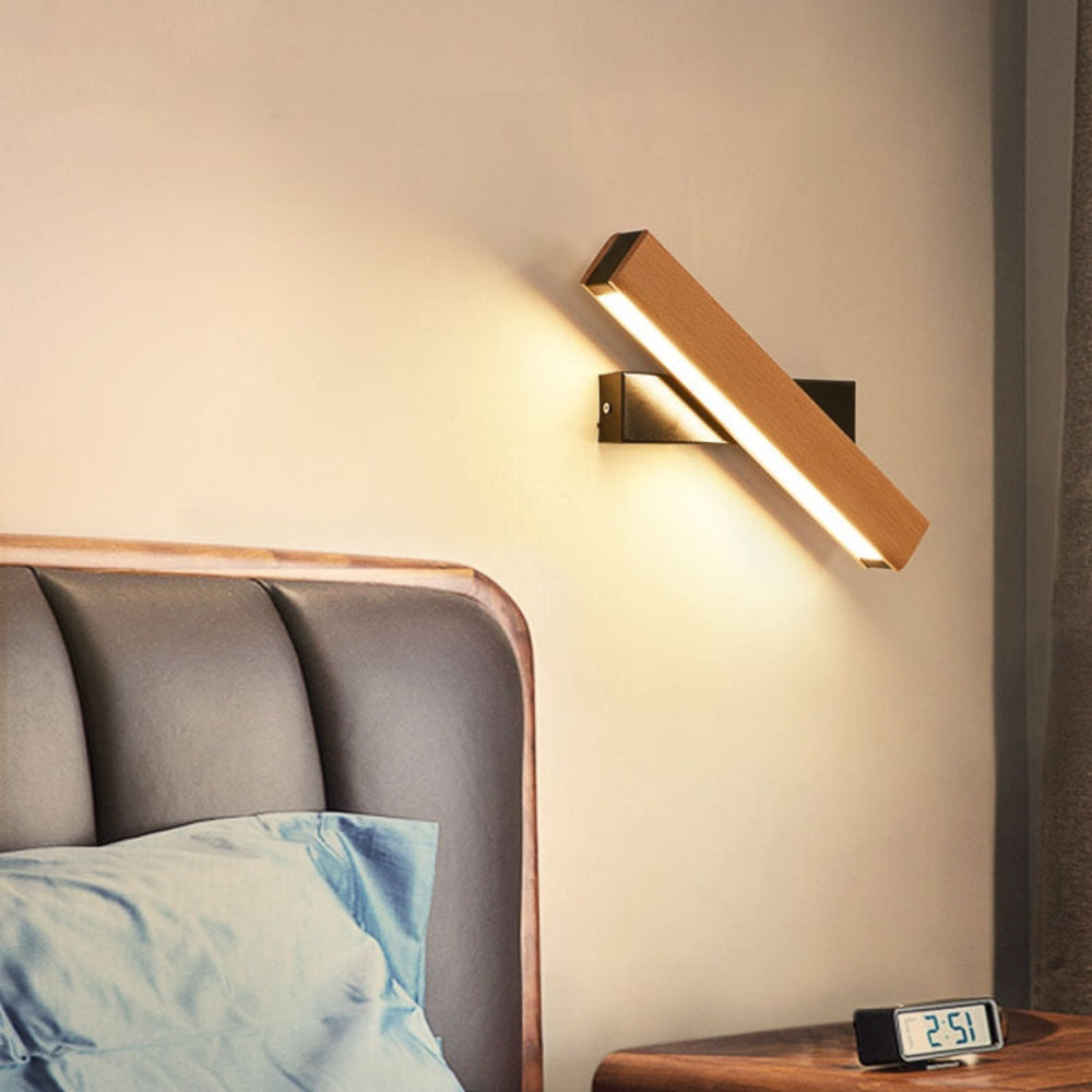 Modern LED Wall Lamp with Adjustable Wood Design – Energy Efficient and Stylish 3
