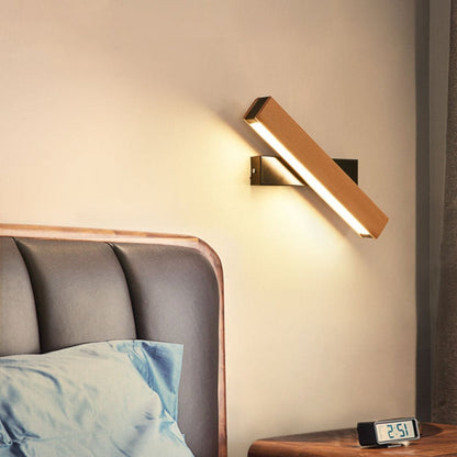 Modern LED Wall Lamp with Adjustable Wood Design – Energy Efficient and Stylish 3