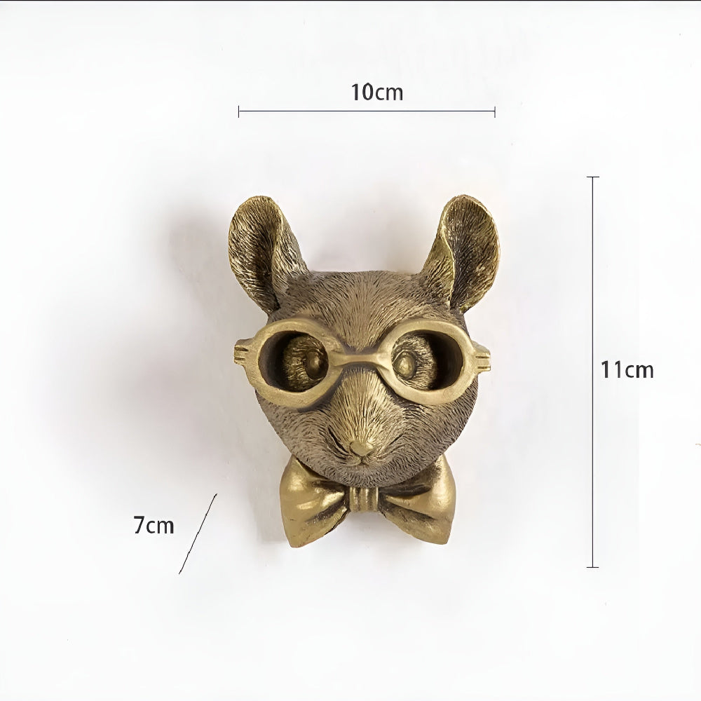 Wall-Mounted Animal Sculptures – Handcrafted Decorative Hooks for Home Accents 6