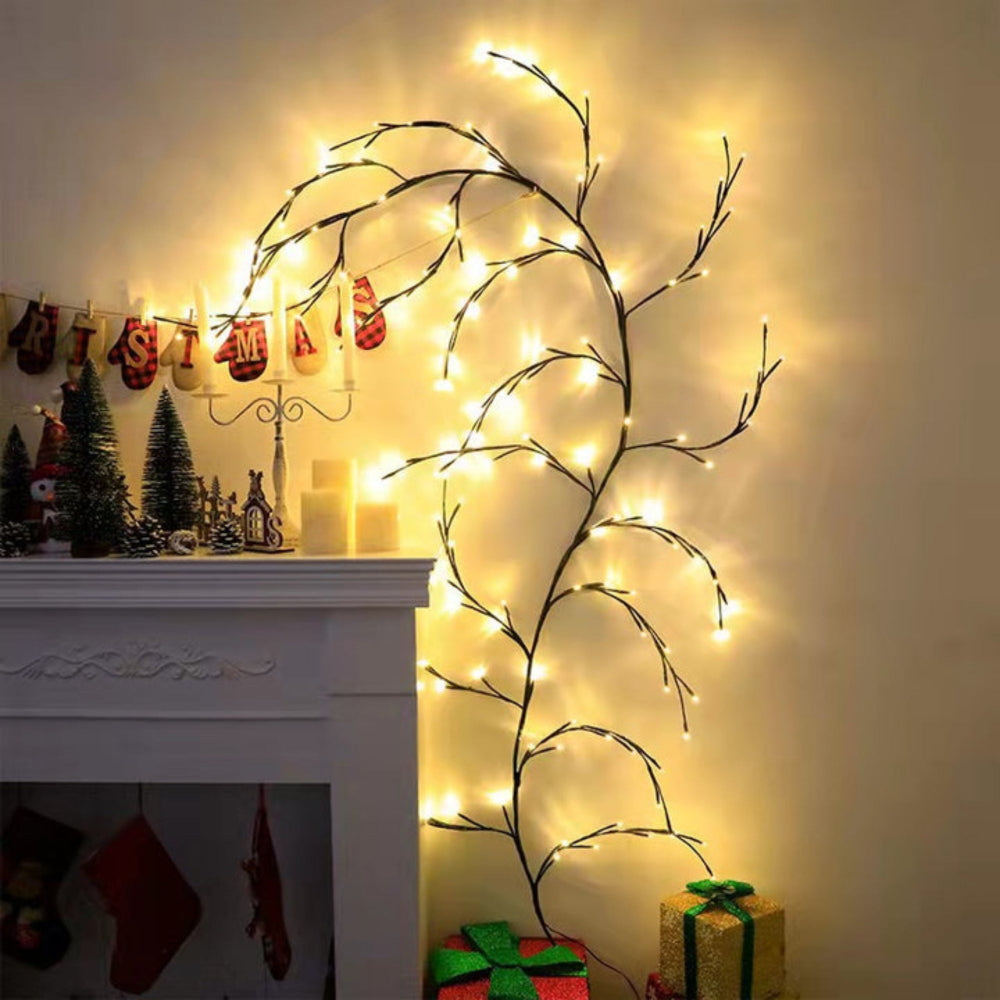 DIY Adjustable LED Willow Branch Lights – 230cm Warm White String Lights for Home Decor 2