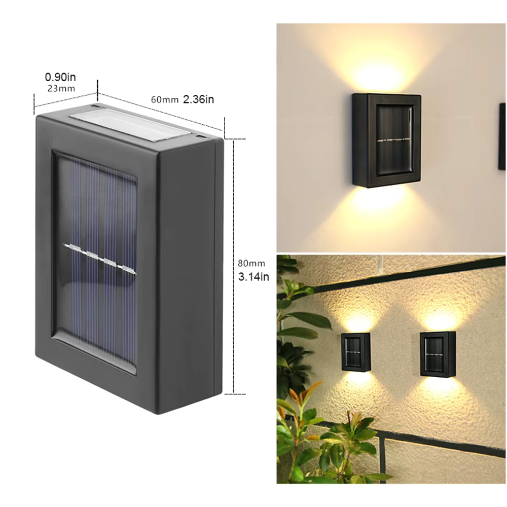 Solarbetriebene LED-Wandleuchte - Keine Kabel, keine Batterien, nur Sonne