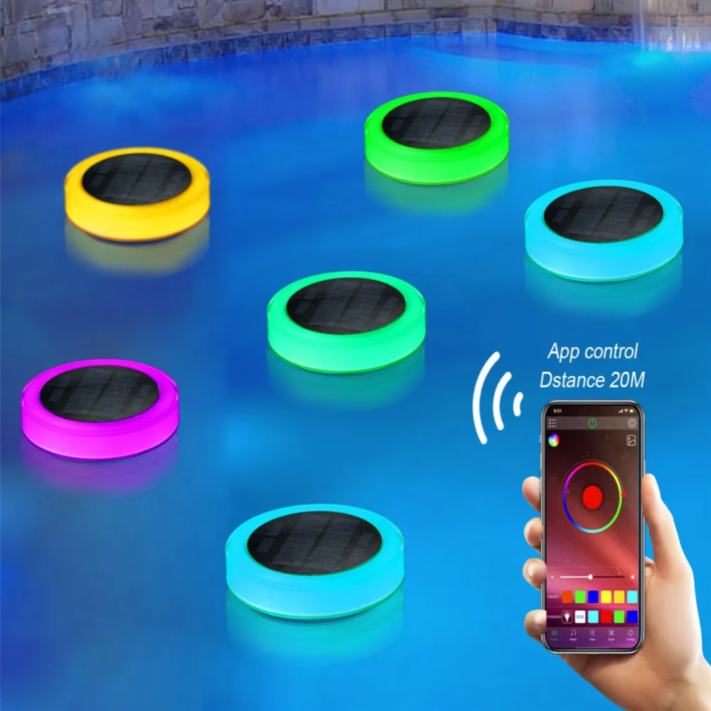 Solurex - RGB-Schwimmende Solar-Poolleuchte