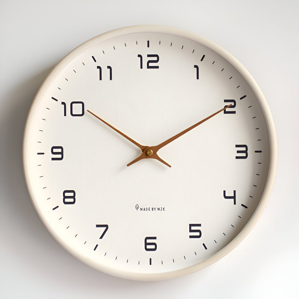 Nordic Design Silent Wall Clock – 30 cm Minimalist Wooden Clock for Home and Office 10