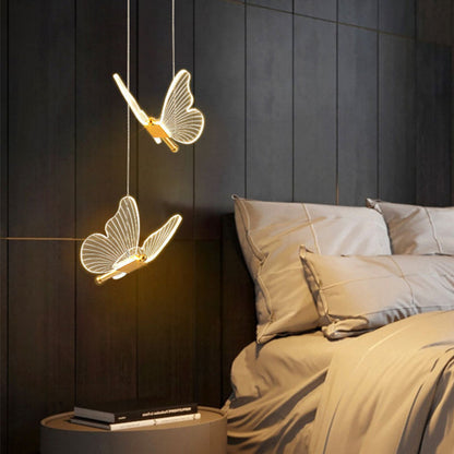 Modern LED Pendant Light with Adjustable 3-Color Lighting – Butterfly Design for Contemporary Spaces 4
