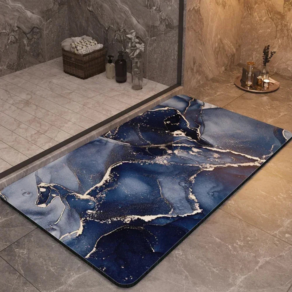 Ultra-Absorbent Anti-Slip Bath Mat - Quick-Drying Diatomaceous Earth and Natural Fiber 9