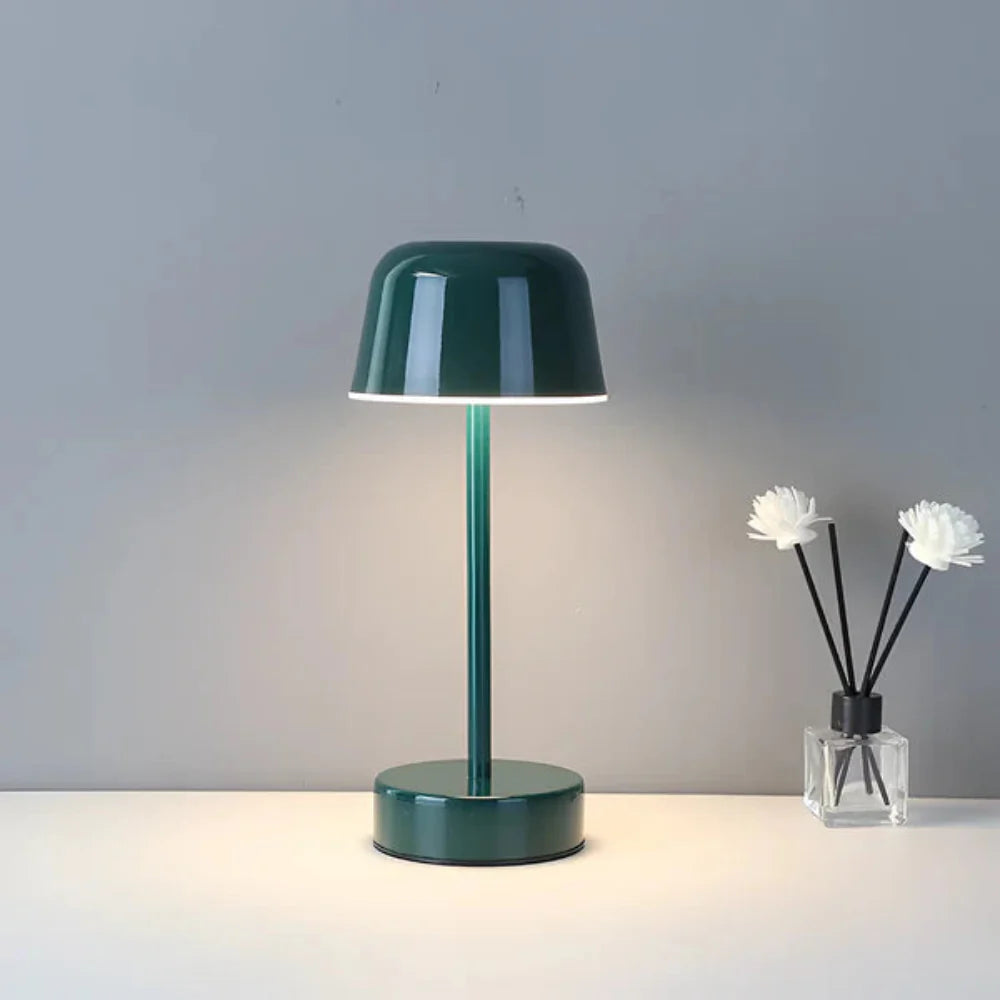 Pilz-Design kabellose LED Schreibtischlampe - Tragbar und über USB wiederaufladbar