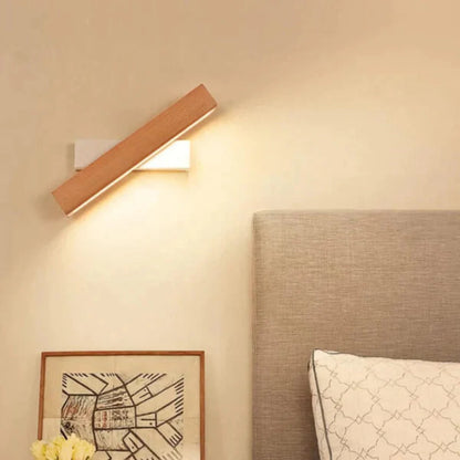 Modern LED Wall Lamp with Adjustable Wood Design – Energy Efficient and Stylish 7