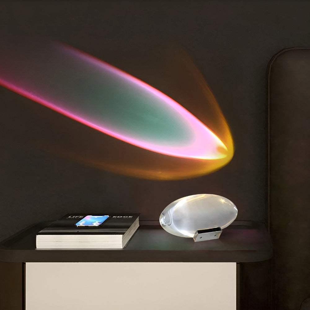Magical Crystal Spectrum Lamp – LED Light with Colorful Prism for Home Décor 12