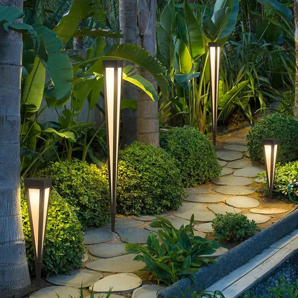 Solar LED Ground Spotlight with Remote Control – Waterproof Outdoor Garden Light 1