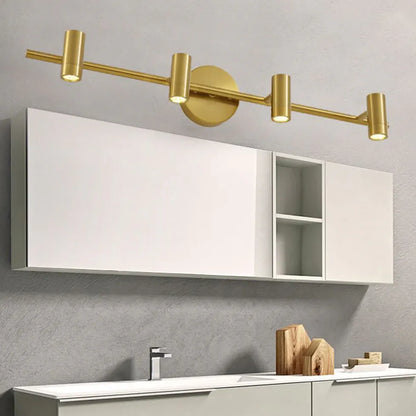 Minimalist Wall Sconce with Gold Accents – Modern Cylindrical Design for Living Room and Bedroom 6