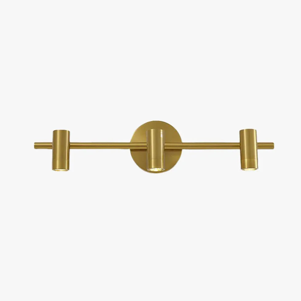 Minimalist Wall Sconce with Gold Accents – Modern Cylindrical Design for Living Room and Bedroom 9