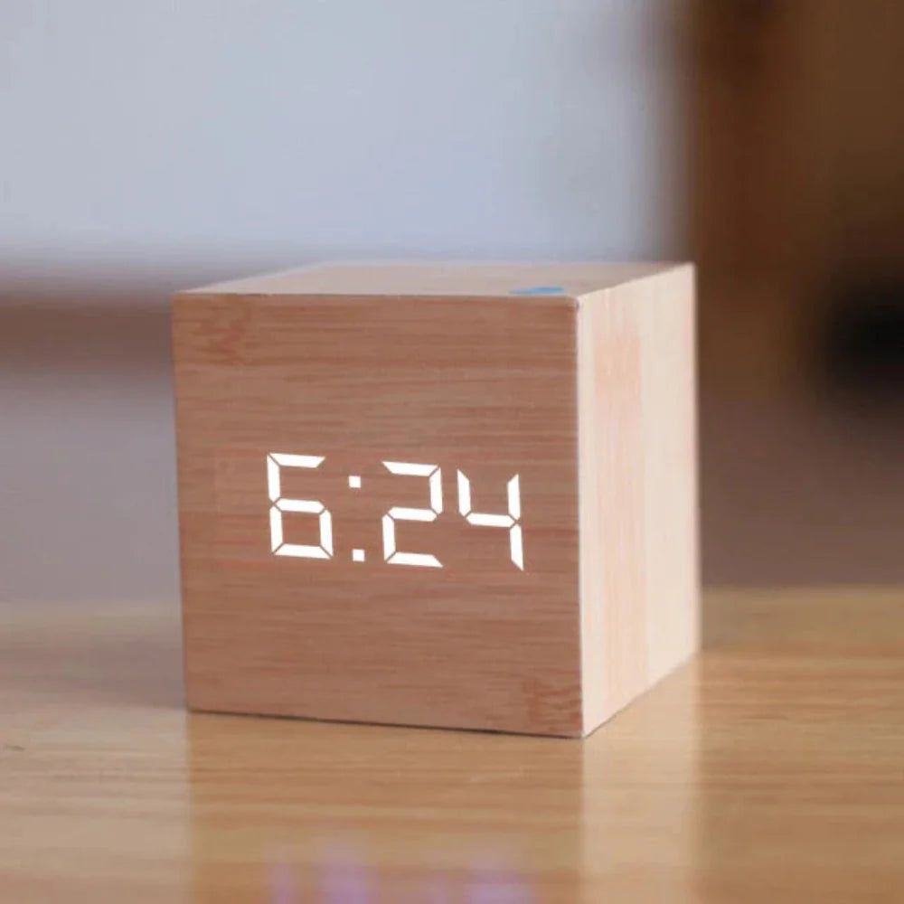 Compact Mini LED Digital Alarm Clock with Adjustable Brightness and Night Mode 7