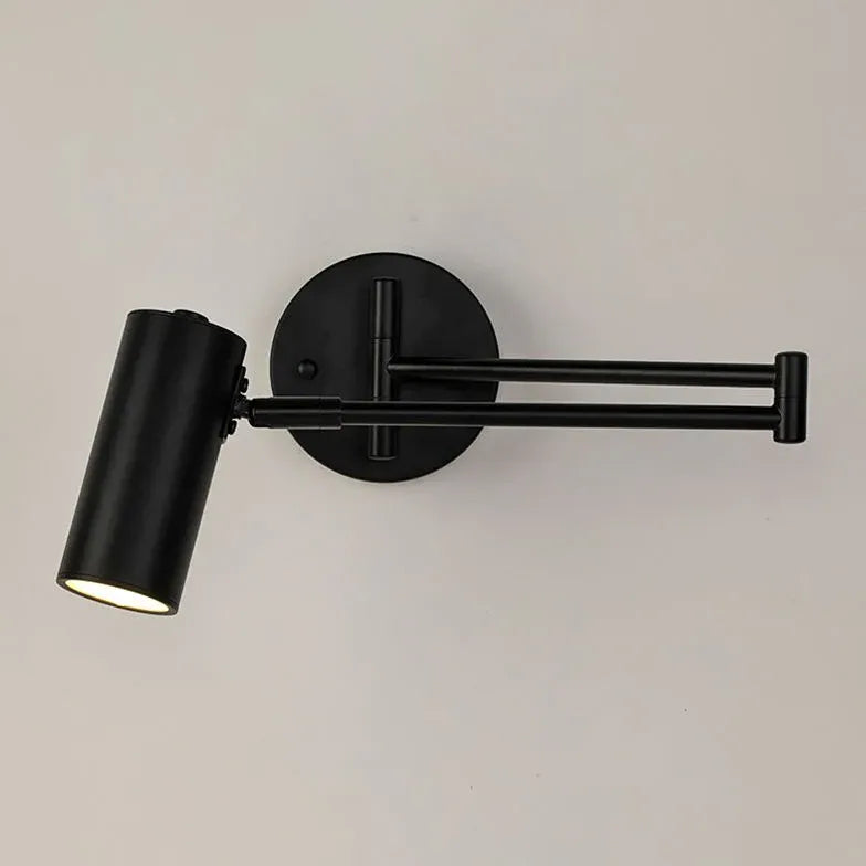 Foldable Modern Reading Wall Lamp with Adjustable Angle – Compact Black Design 4