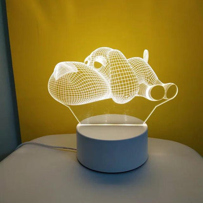 Hand-Blown Glass Night Light for Kids – Soft LED Glow for Peaceful Sleep 12