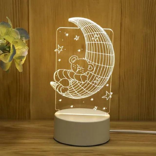 Hand-Blown Glass Night Light for Kids – Soft LED Glow for Peaceful Sleep 31