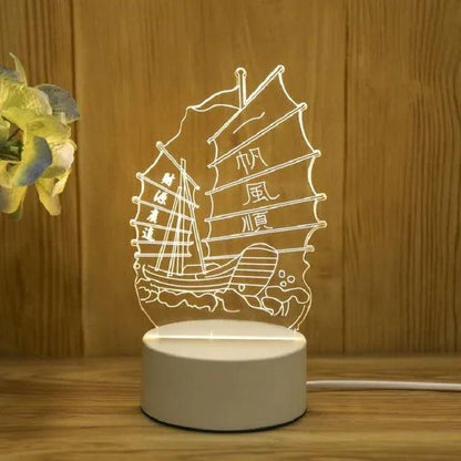 Hand-Blown Glass Night Light for Kids – Soft LED Glow for Peaceful Sleep 32
