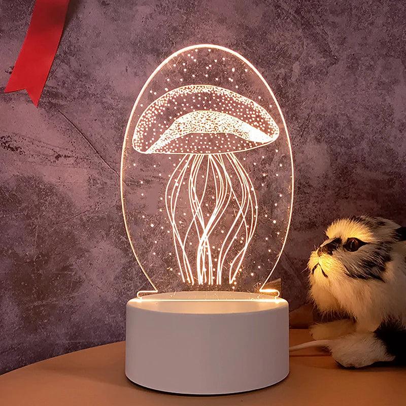 Hand-Blown Glass Night Light for Kids – Soft LED Glow for Peaceful Sleep 5