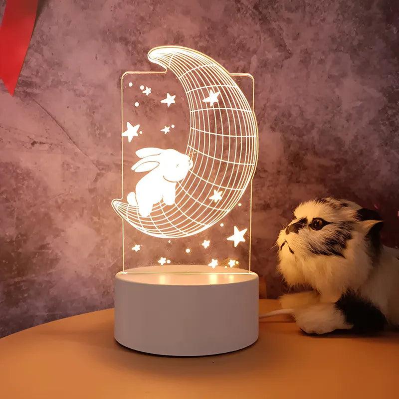 Hand-Blown Glass Night Light for Kids – Soft LED Glow for Peaceful Sleep 6