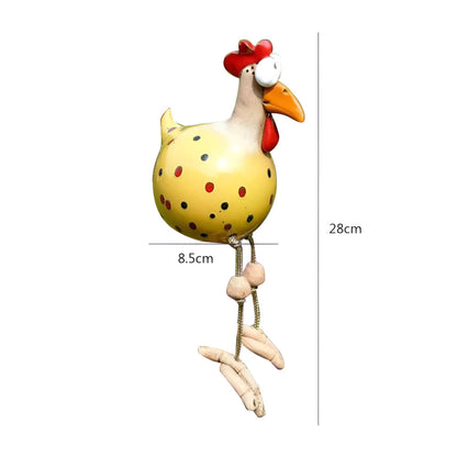Whimsical Large-Eyed Chicken Statue – Fun Garden Ornament for Outdoor Decor 15