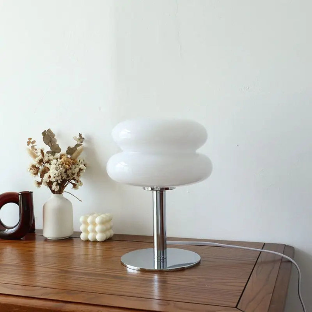 Dimmable Cordless Table Lamp – Stylish Italian Glass Desk Lamp for Living Room and Bedroom, Modern Design 5