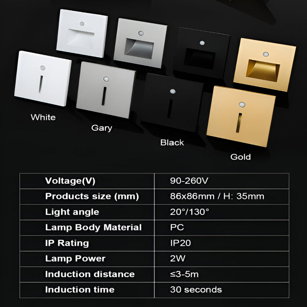 Modern Motion Sensor Stair Light – Stylish LED Wall Light for Safety and Ambiance 10