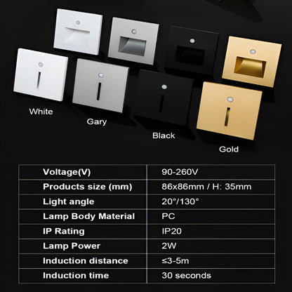 Modern Motion Sensor Stair Light – Stylish LED Wall Light for Safety and Ambiance 10