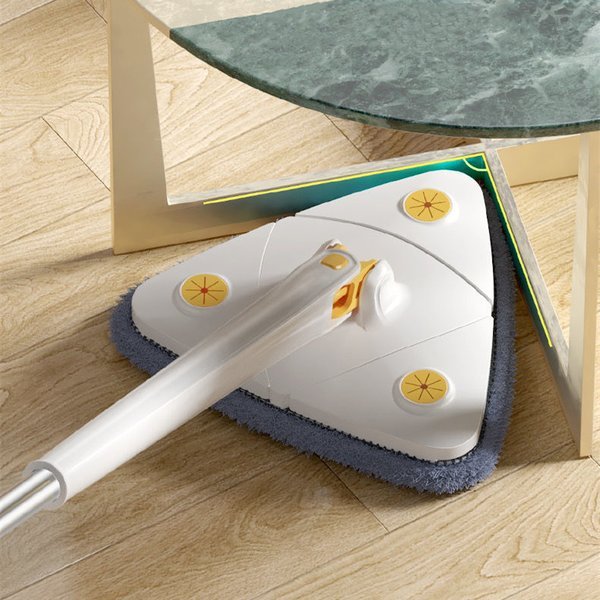 Triangular 360° Microfiber Mop with Extendable Handle for Easy Cleaning 7