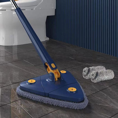 Triangular 360° Microfiber Mop with Extendable Handle for Easy Cleaning 8