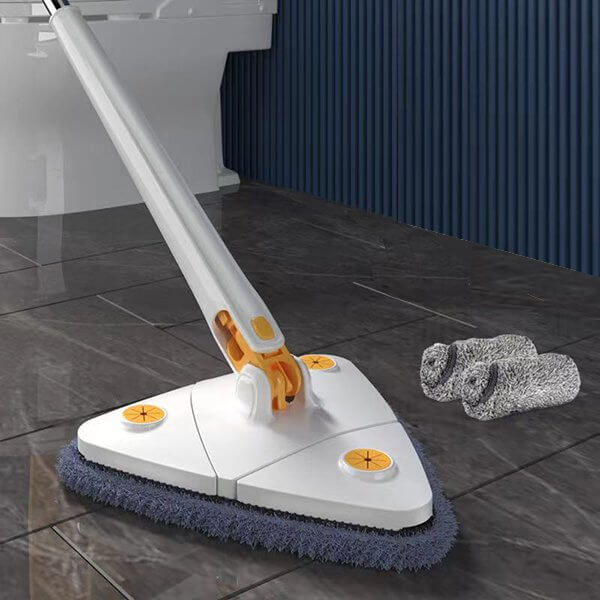 Triangular 360° Microfiber Mop with Extendable Handle for Easy Cleaning 10