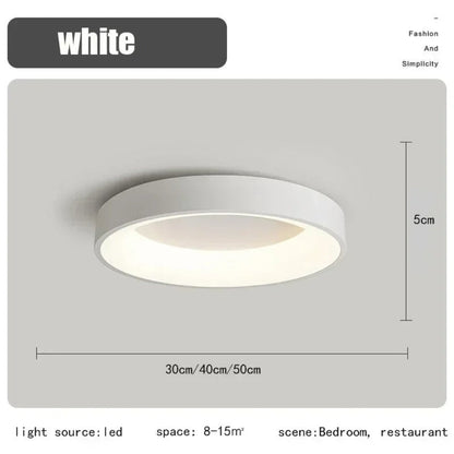 Modern Round LED Ceiling Light with Remote Control – Energy-Efficient Minimalist Design 10