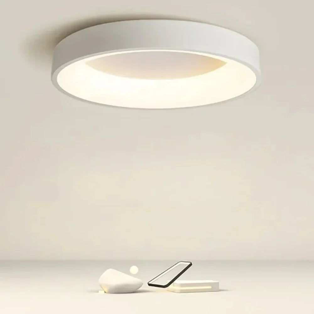 Modern Round LED Ceiling Light with Remote Control – Energy-Efficient Minimalist Design 1
