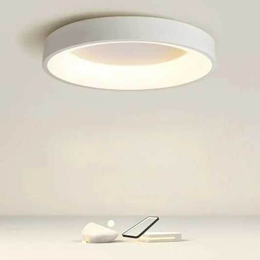 Modern Round LED Ceiling Light with Remote Control – Energy-Efficient Minimalist Design 1
