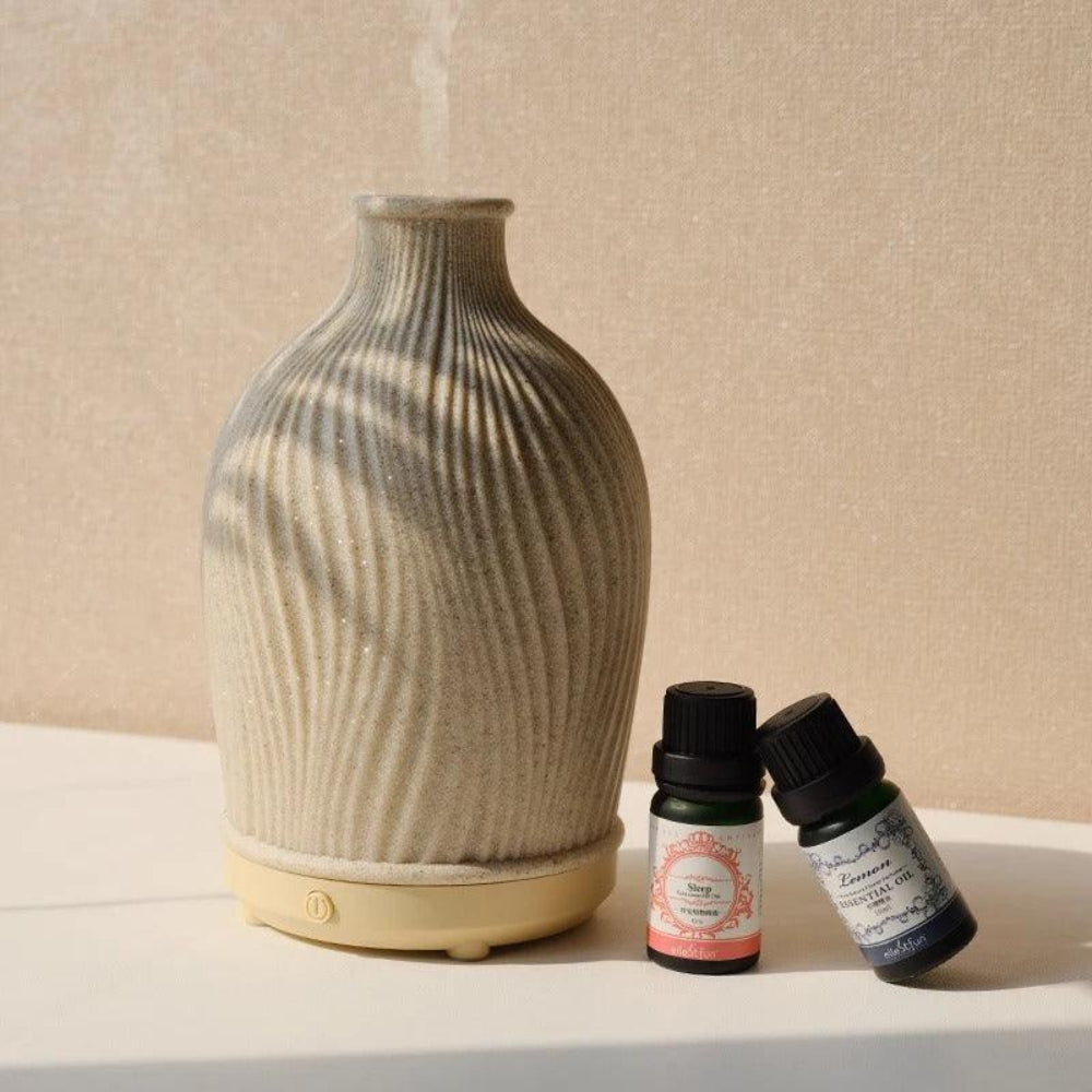 Modern Boho-Style Polyresin Aroma Diffuser – Ultrasonic Humidifier for Home and Office 4